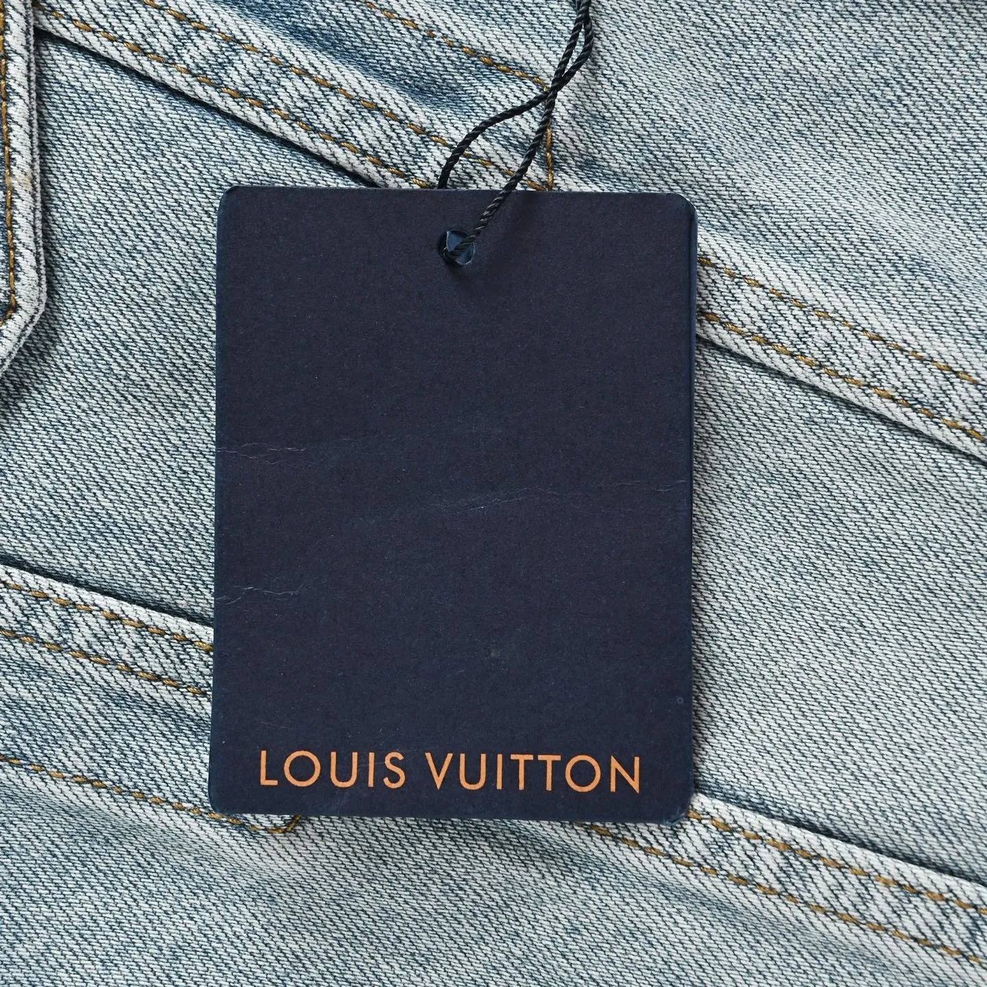 Louis Vuitton/Louis Vuitton hardware leather skateboard denim jacket